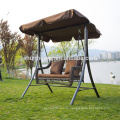 Most popular metal gardenswing chair for adult cushion with canopy rattan courtyard furniture